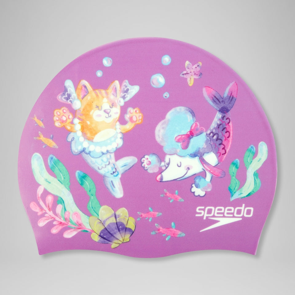 Junior Digital Printed Cap Pink | Speedo