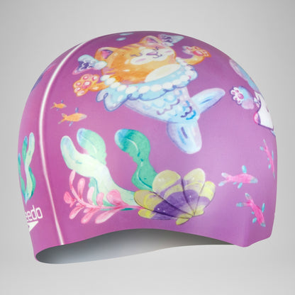 Junior Digital Printed Cap Pink | Speedo