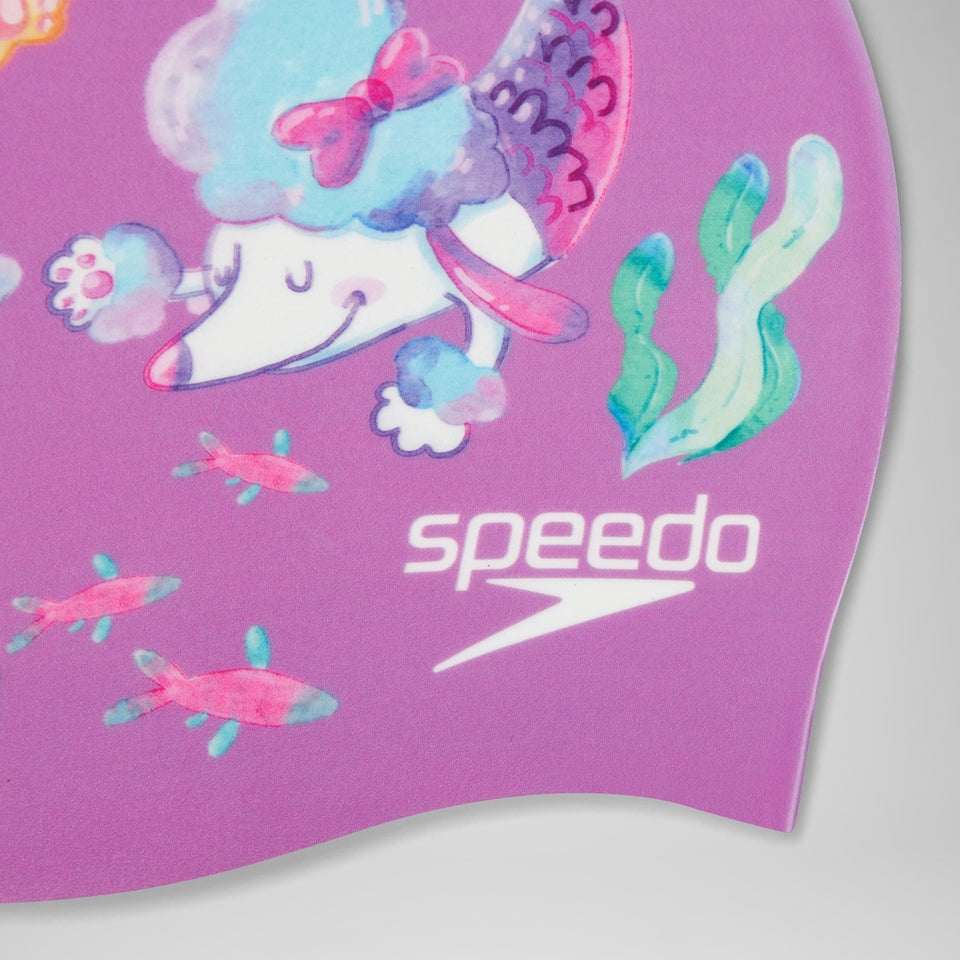 Junior Digital Printed Cap Pink | Speedo