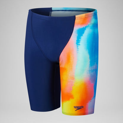 Boys' Digital Allover V-Cut Jammer Blue | Speedo
