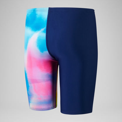 Boys' Digital Allover V-Cut Jammer Blue | Speedo