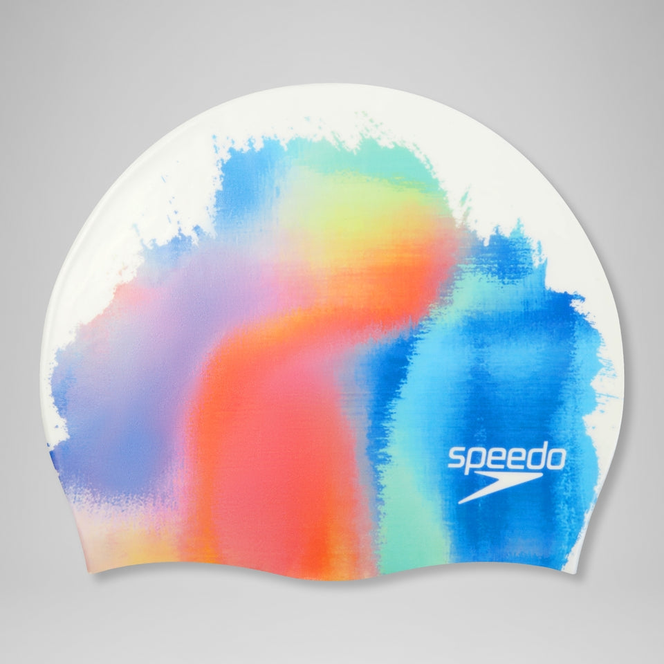 Digital Printed Cap White/Blue/Orange | Speedo