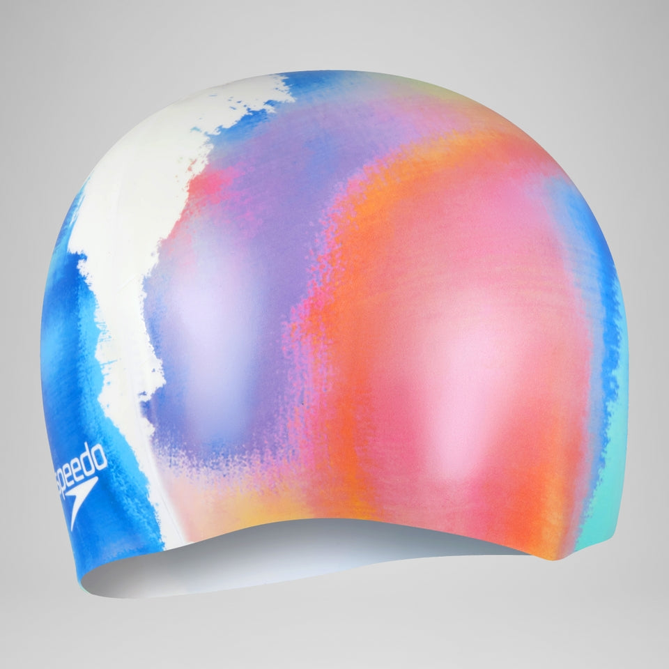 Digital Printed Cap White/Blue/Orange | Speedo
