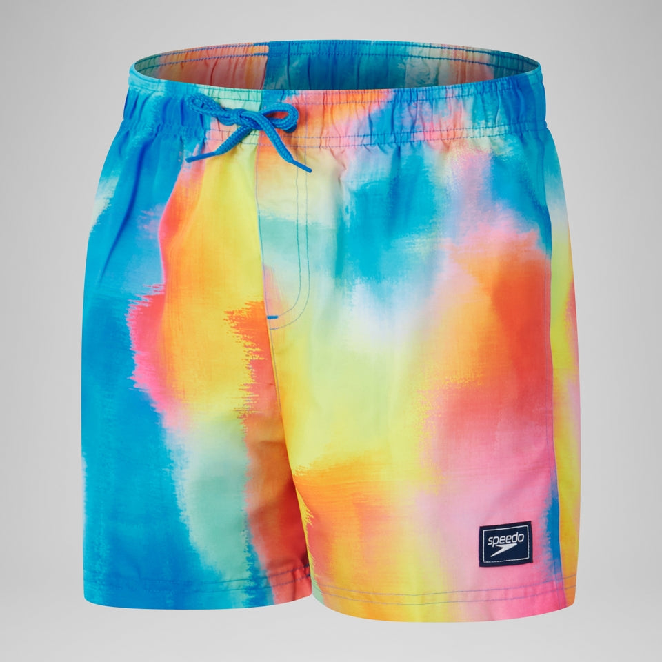 Boys' Digital Printed 13" Swim Short Blue/Yellow | Speedo