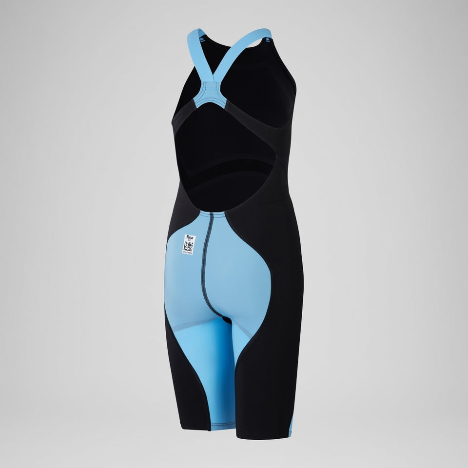 Girls' Fastskin LZR Ignite Kneeskin Black/Blue | Speedo