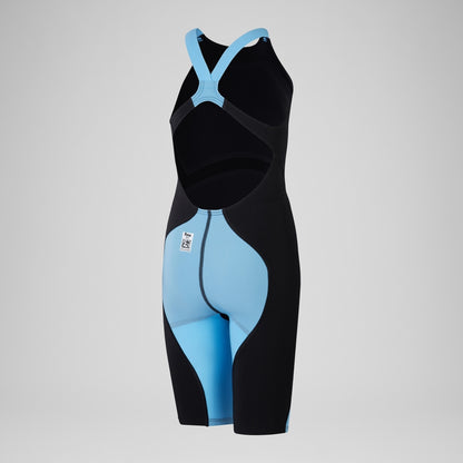Girls' Fastskin LZR Ignite Kneeskin Black/Blue | Speedo