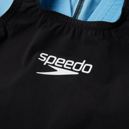 Girls' Fastskin LZR Ignite Kneeskin Black/Blue | Speedo