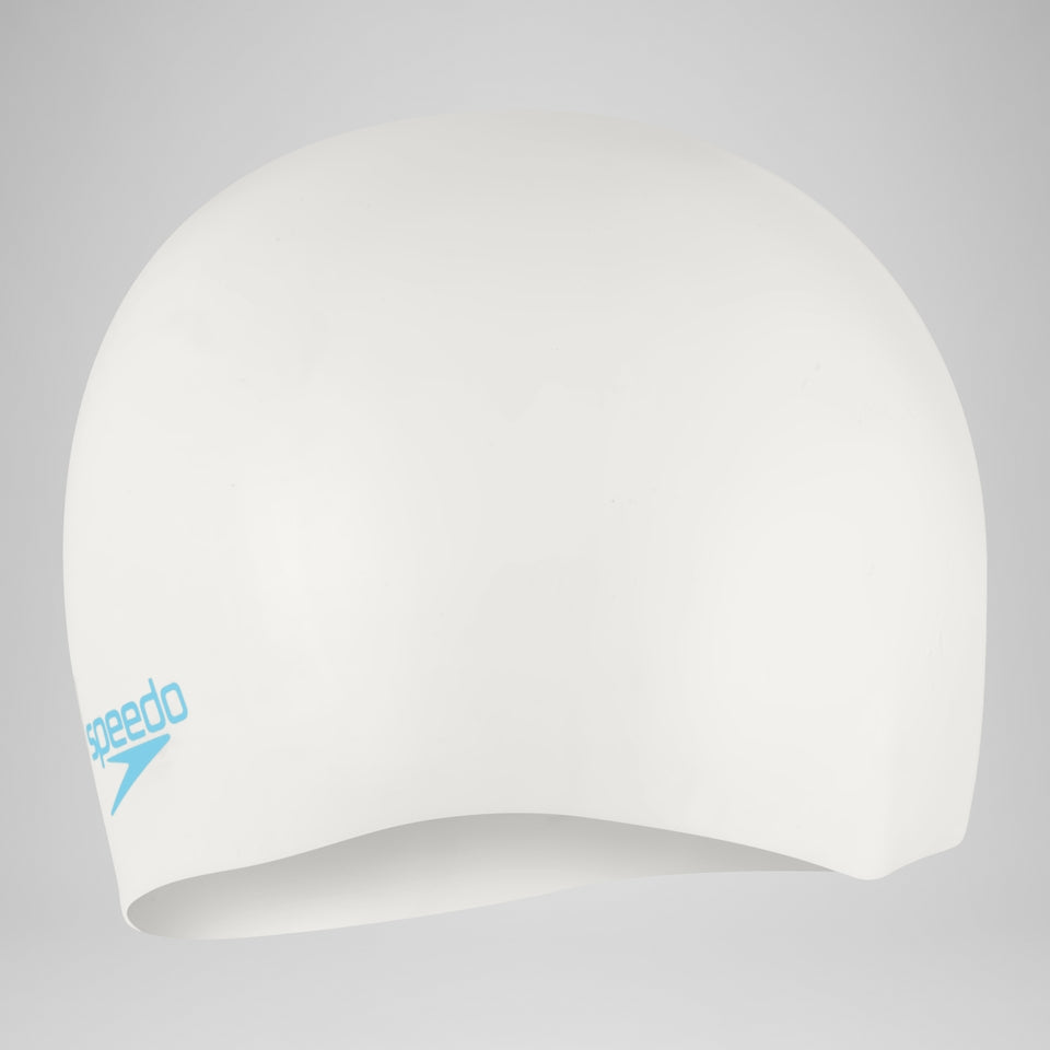Plain Moulded Silicone Junior Cap White | Speedo