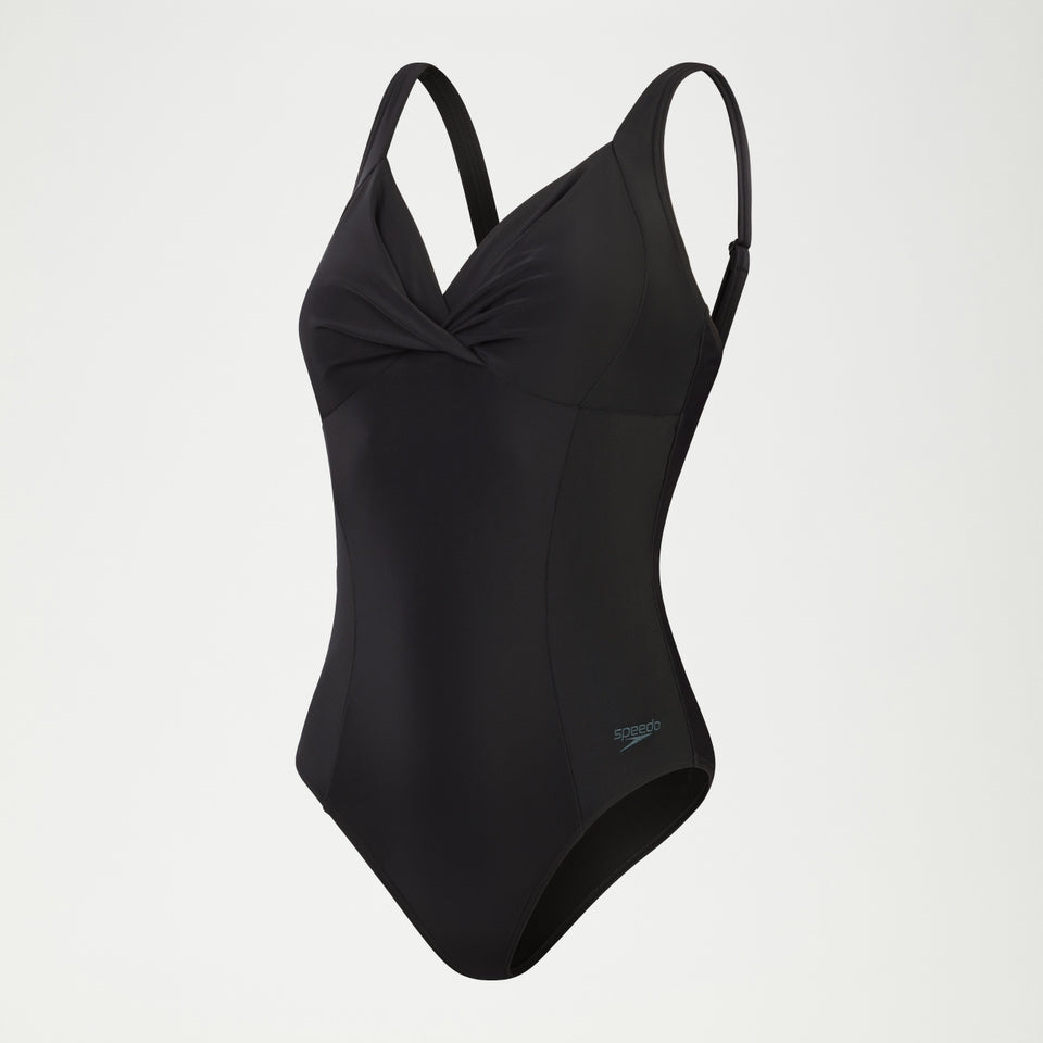 Shaping Cross Knot Swimsuit Black | Speedo