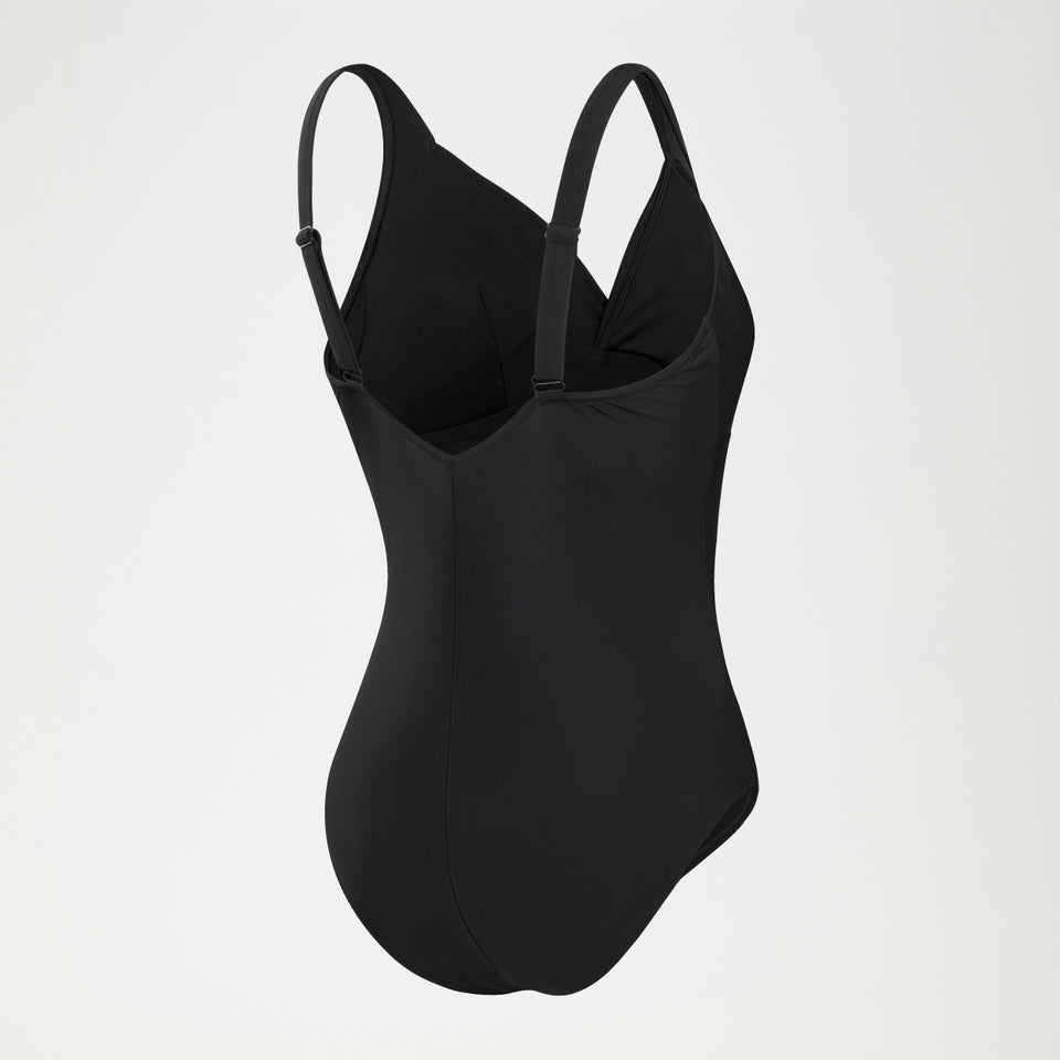 Shaping Cross Knot Swimsuit Black | Speedo