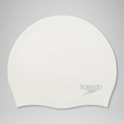 Plain Moulded Silicone Cap White | Speedo