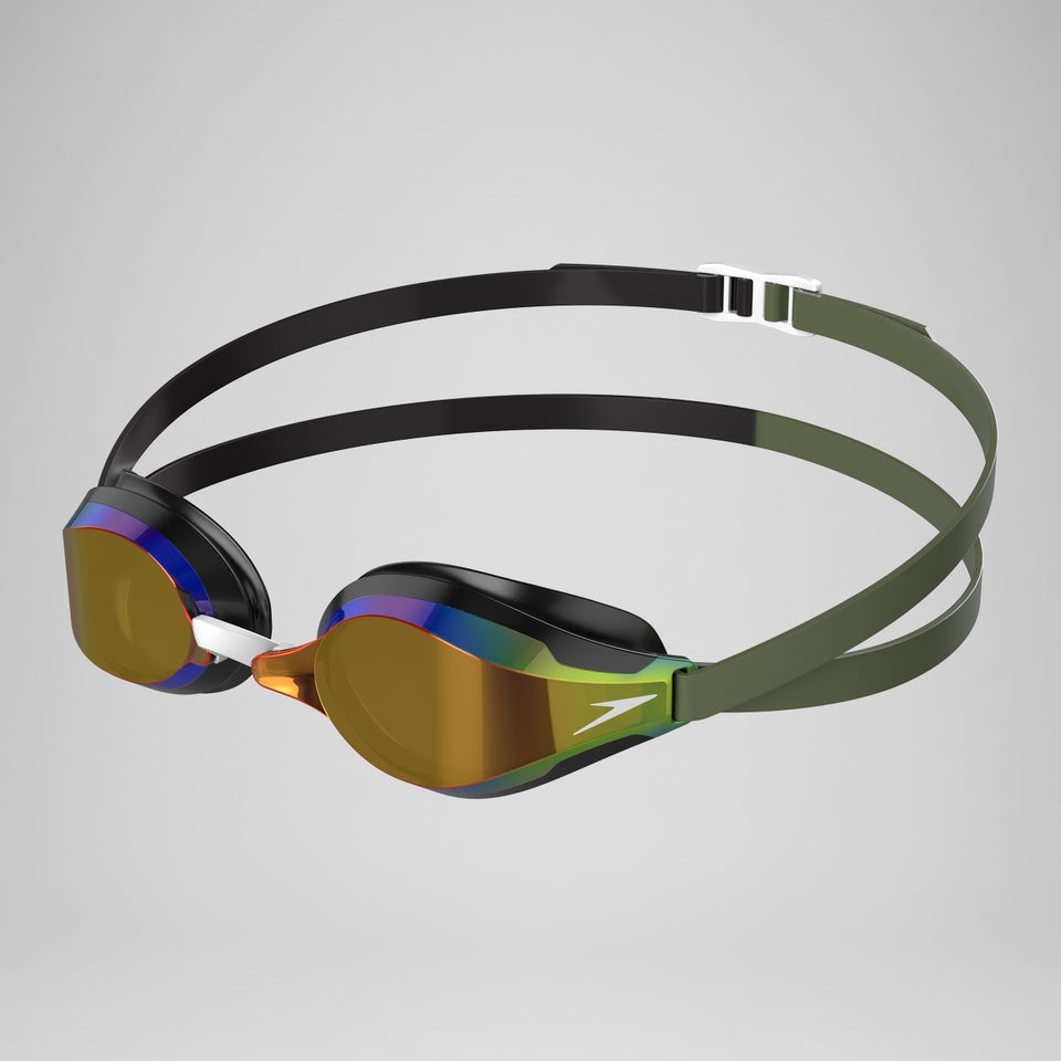 Fastskin Speedsocket 2 Mirror Goggles Black/Green | Speedo
