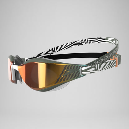 Fastskin Hyper Elite Mirror Goggles Green/Black/Orange | Speedo