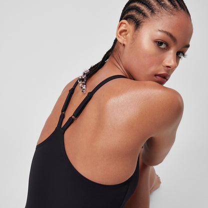 Endurance+ Longer Body V Neck Swimsuit Black | Speedo