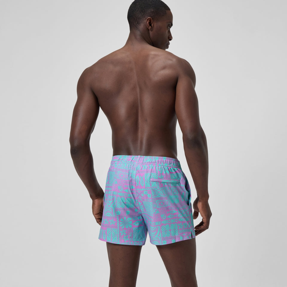 Printed 14'' Redondo Edge Swim Shorts Pink/Blue | Speedo