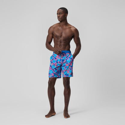 Printed 20'' Bondi Swim Shorts Blue/Pink | Speedo