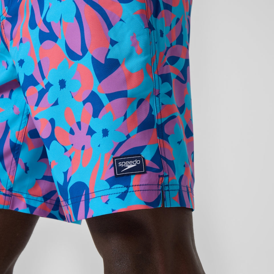 Printed 20'' Bondi Swim Shorts Blue/Pink | Speedo