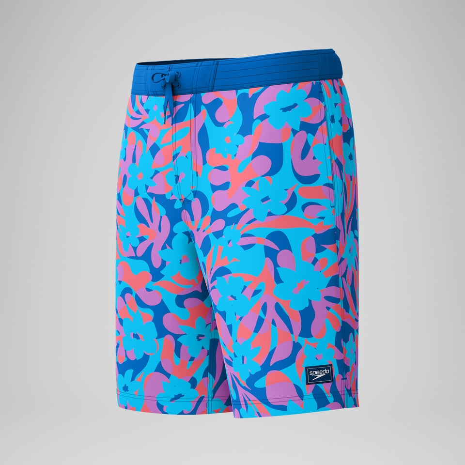 Printed 20'' Bondi Swim Shorts Blue/Pink | Speedo