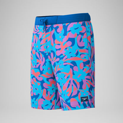 Printed 20'' Bondi Swim Shorts Blue/Pink | Speedo