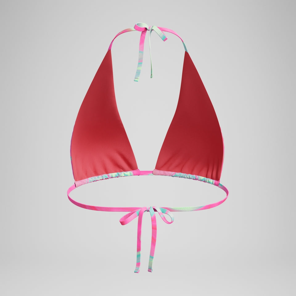 FLU3NTE Printed Convertible Bikini Top Pink/Coral | Speedo