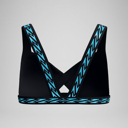 FLU3NTE Logo Elastic Bikini Top Black | Speedo