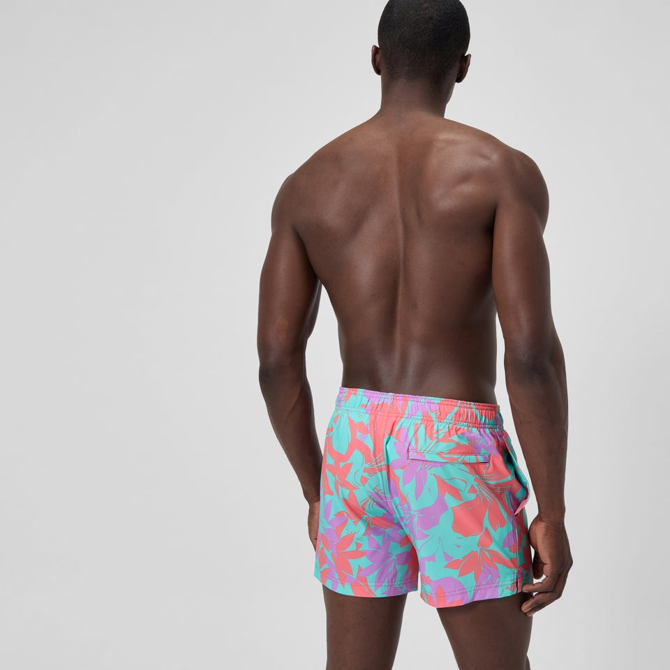 Printed 14'' Redondo Edge Swim Shorts Pink/Orange | Speedo