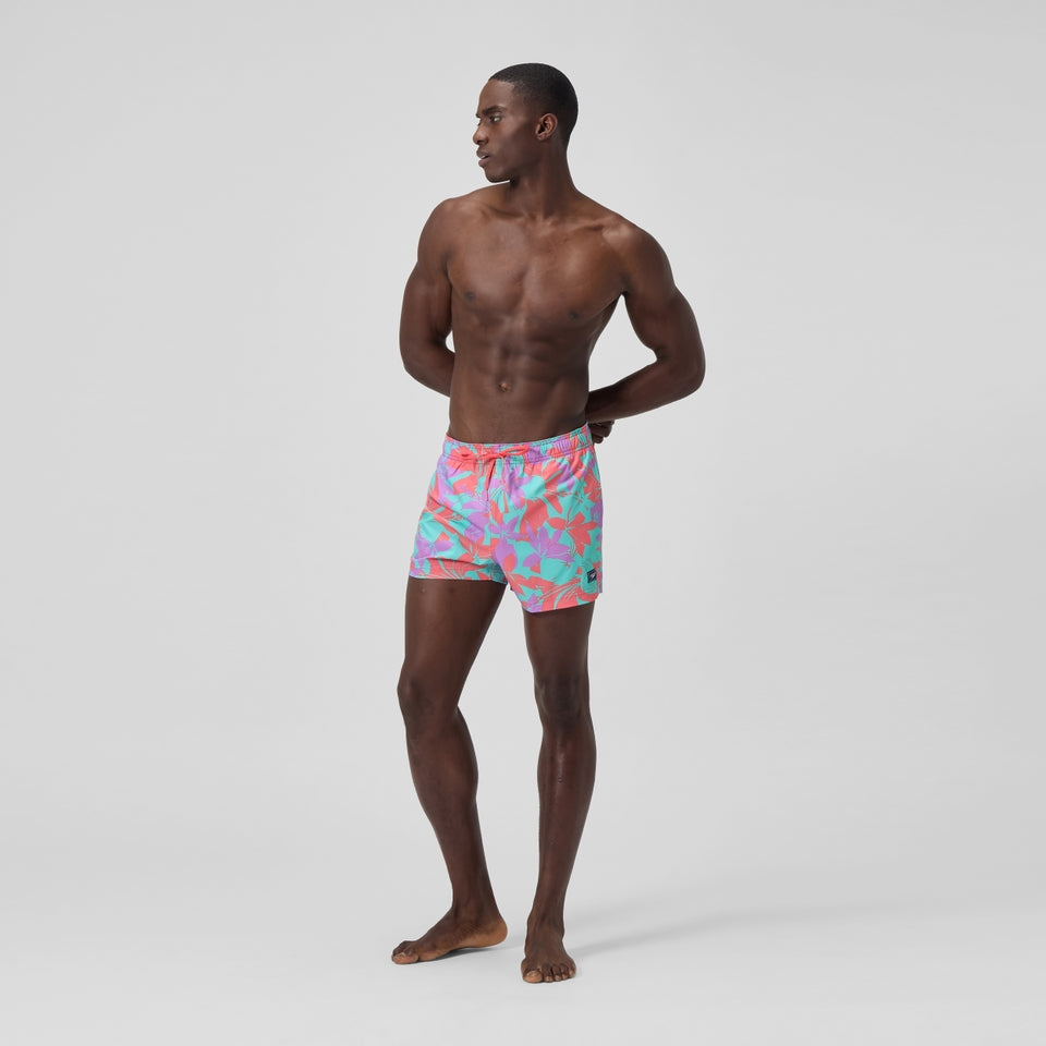 Printed 14'' Redondo Edge Swim Shorts Pink/Orange | Speedo