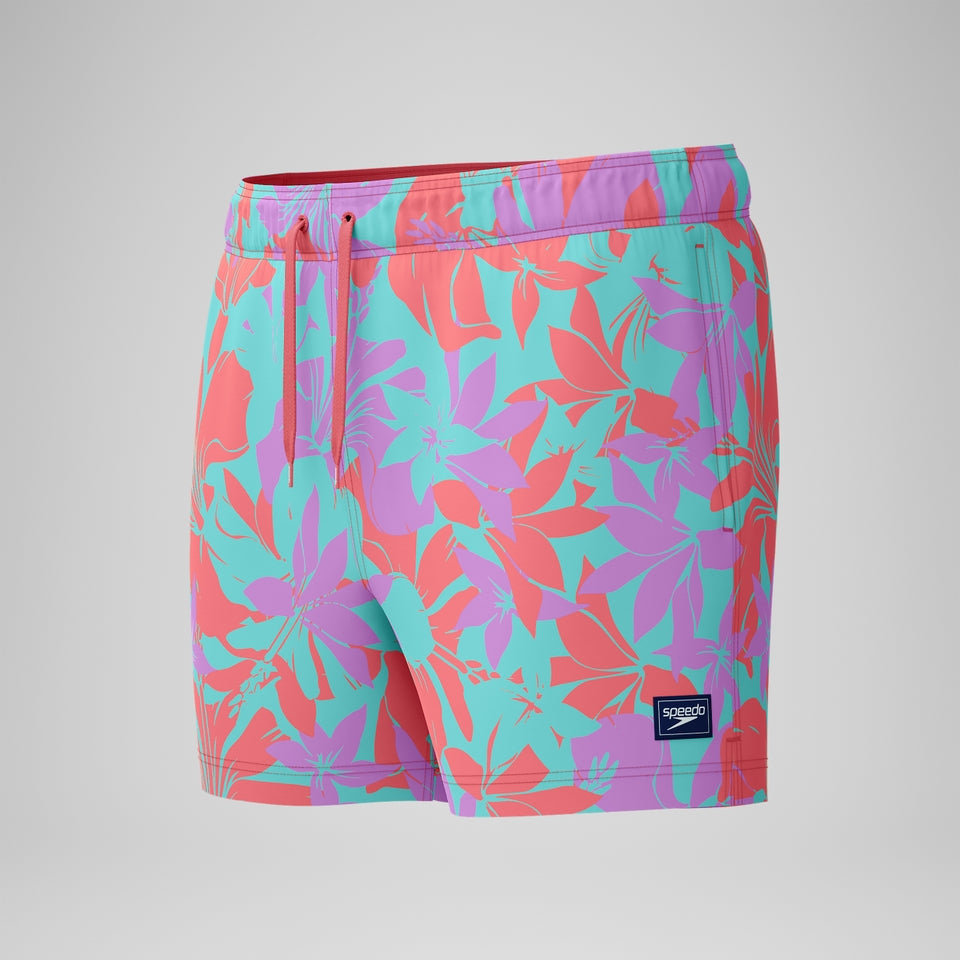 Printed 14'' Redondo Edge Swim Shorts Pink/Orange | Speedo