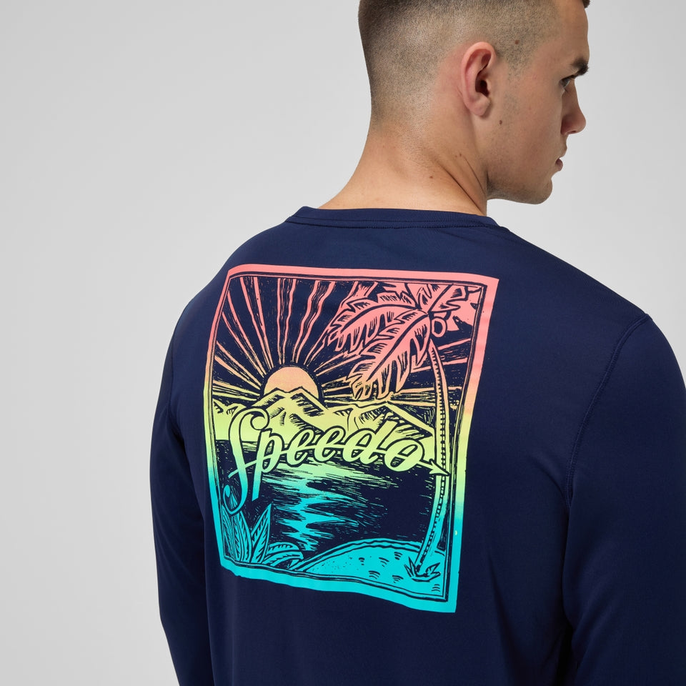 Long Sleeve Swim Shirt Navy | Speedo