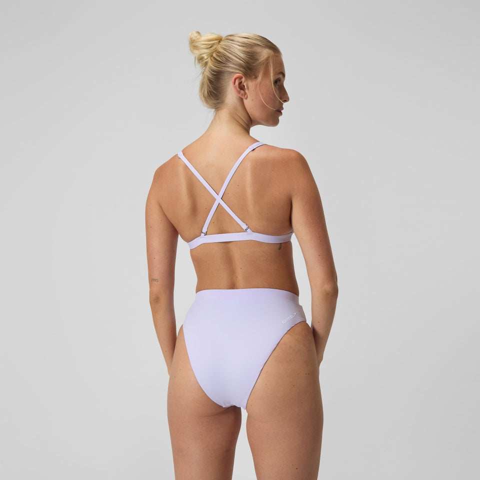 FLU3NTE Solid Hi Waist Bikini Bottom Lilac | Speedo