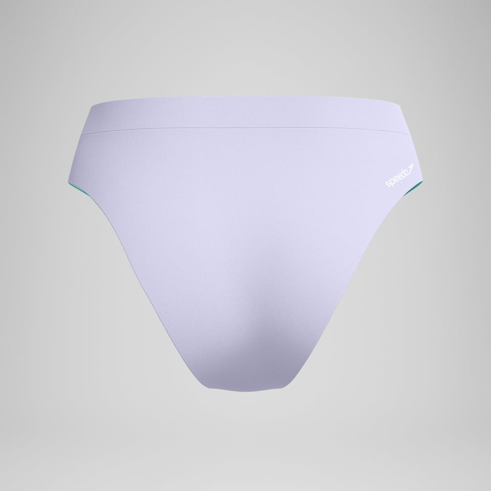 FLU3NTE Solid Hi Waist Bikini Bottom Lilac | Speedo