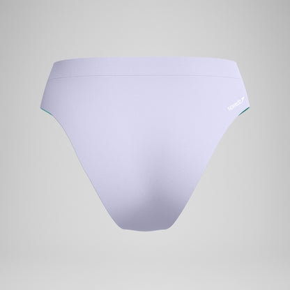 FLU3NTE Solid Hi Waist Bikini Bottom Lilac | Speedo
