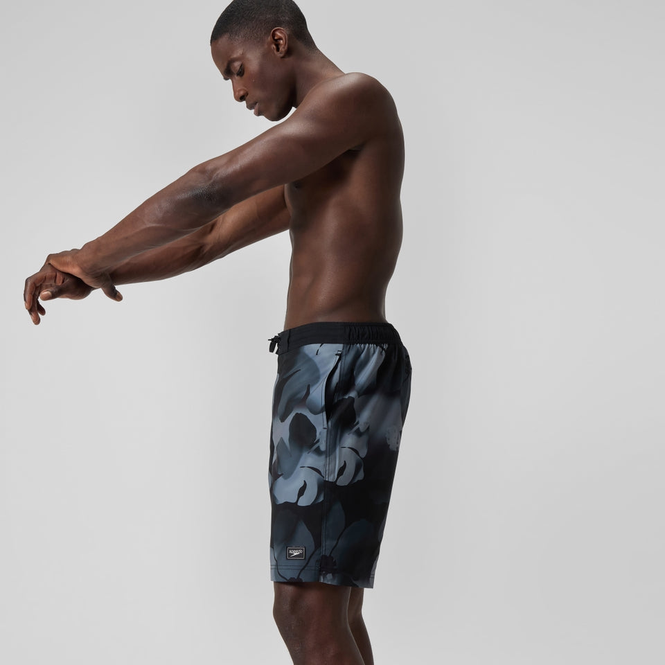 Printed 20'' Bondi Swim Shorts Black | Speedo