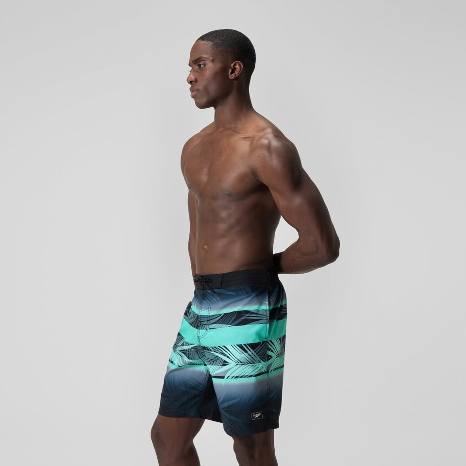 Printed 20'' Bondi Swim Shorts Black | Speedo