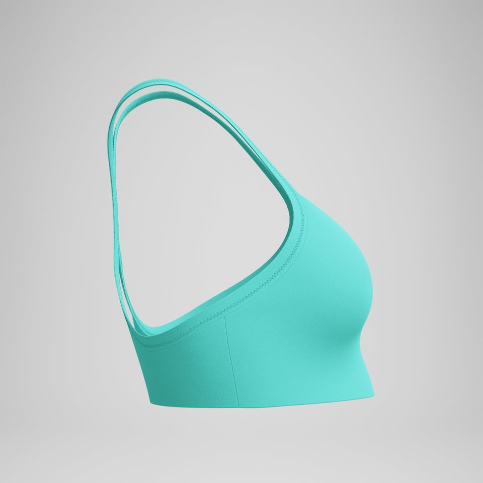 Solid Racerback Bikini Top Turquoise | Speedo