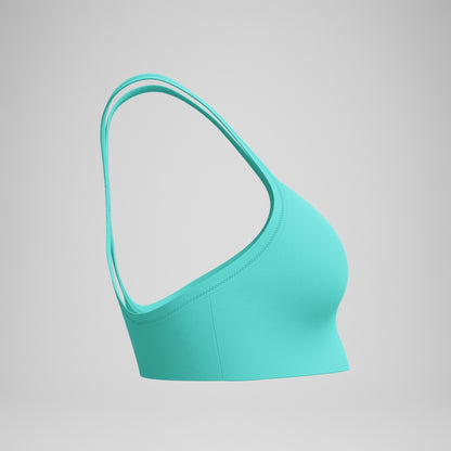 Solid Racerback Bikini Top Turquoise | Speedo