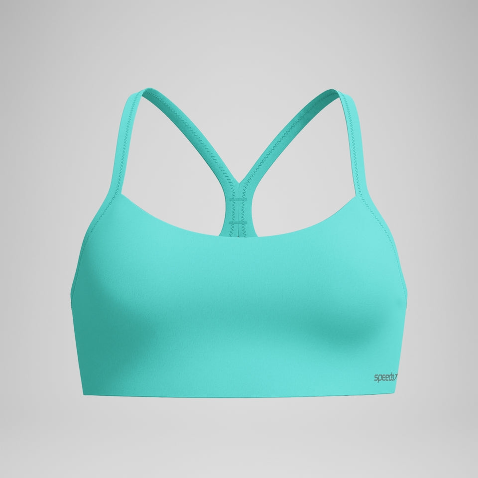 Solid Racerback Bikini Top Turquoise | Speedo