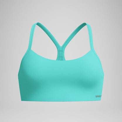 Solid Racerback Bikini Top Turquoise | Speedo