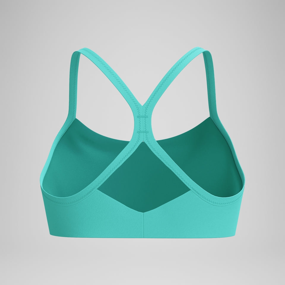 Solid Racerback Bikini Top Turquoise | Speedo