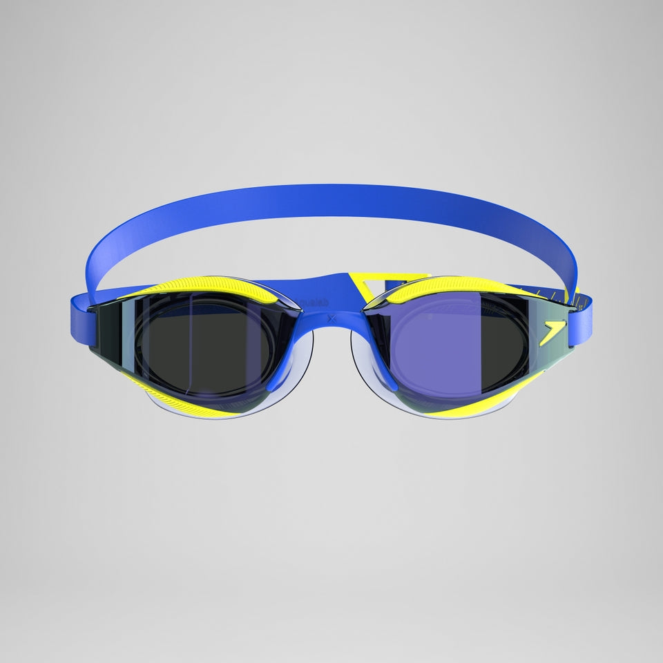 Adult Fastskin Hyper Elite Mirror Goggles Blue/Yellow | Speedo