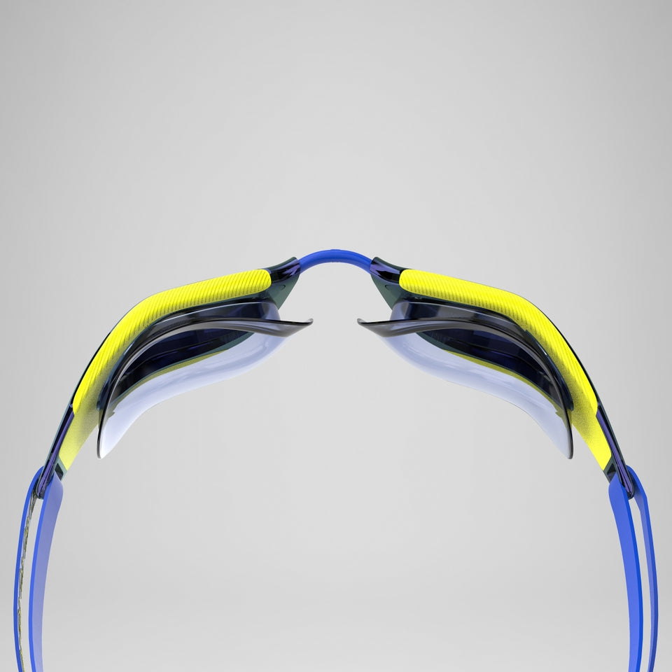 Adult Fastskin Hyper Elite Mirror Goggles Blue/Yellow | Speedo
