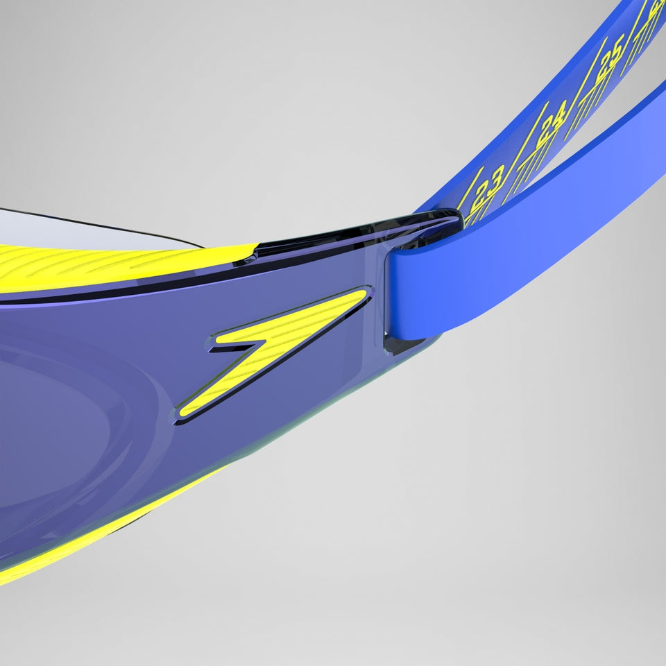 Adult Fastskin Hyper Elite Mirror Goggles Blue/Yellow | Speedo