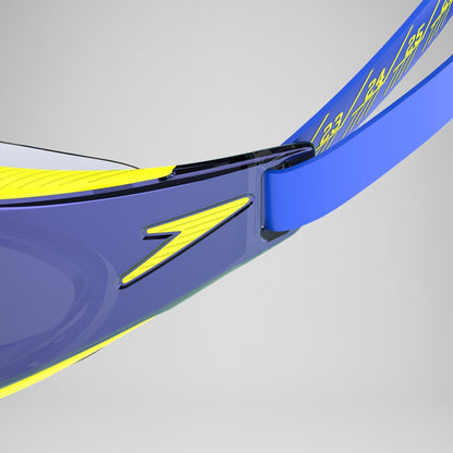 Adult Fastskin Hyper Elite Mirror Goggles Blue/Yellow | Speedo