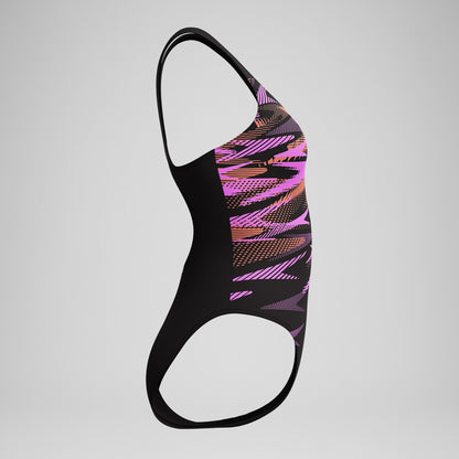 HyberBoom Placement Swimsuit Black/Coral | Speedo