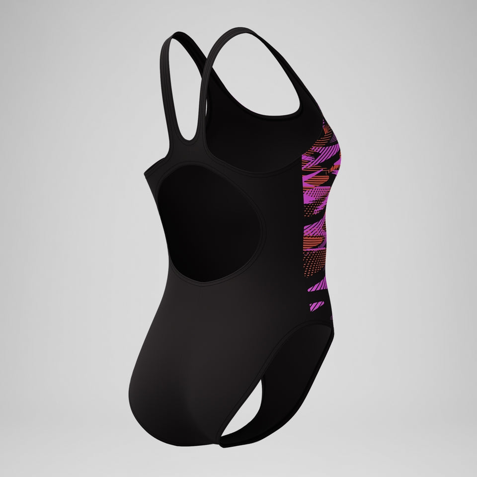 HyberBoom Placement Swimsuit Black/Coral | Speedo