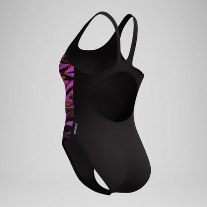 HyberBoom Placement Swimsuit Black/Coral | Speedo