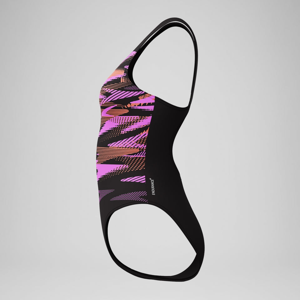 HyberBoom Placement Swimsuit Black/Coral | Speedo
