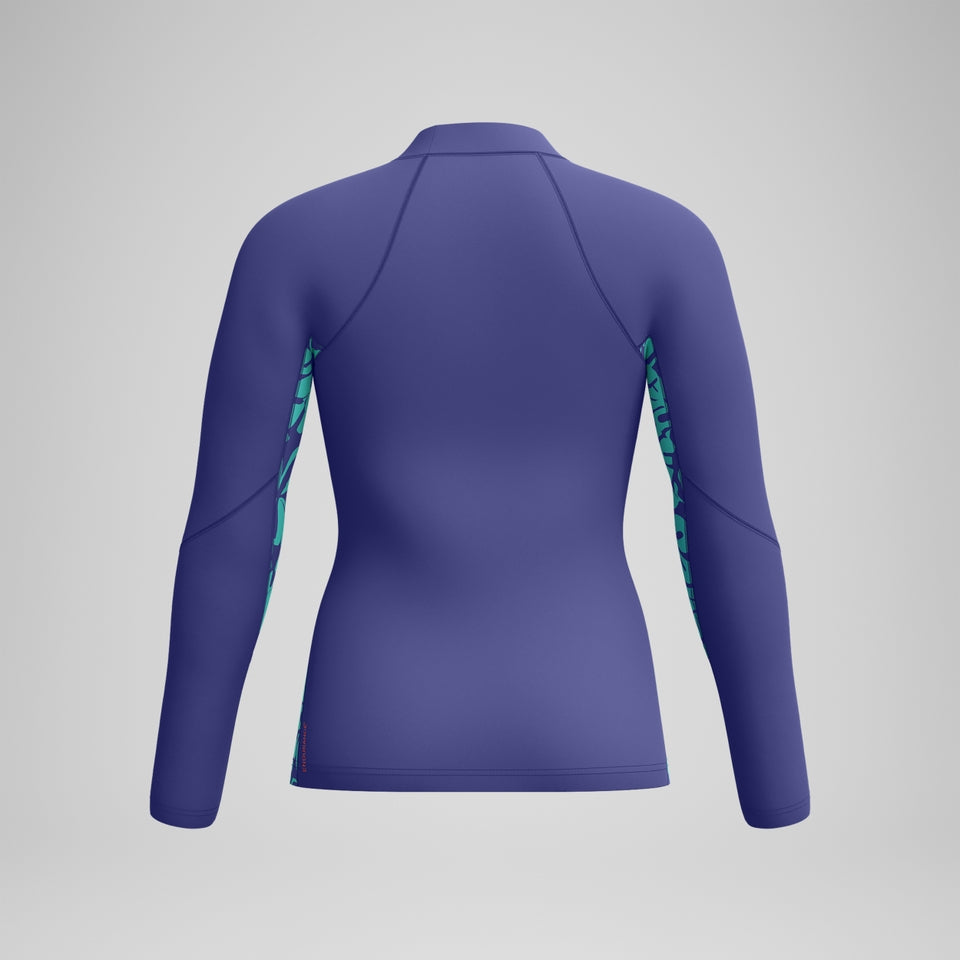 Printed Long Sleeve Rash Top Blue/Green | Speedo