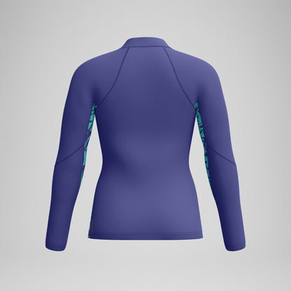 Printed Long Sleeve Rash Top Blue/Green | Speedo