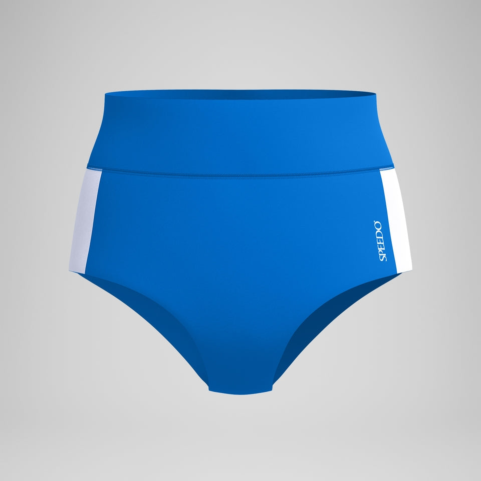 Jetstream Colourblock Banded Boyleg Bikini Bottom Blue/White | Speedo